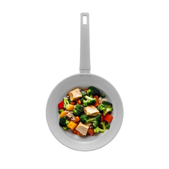 AMBITION GRIS Patelnia tradycyjna 24 cm / aluminium / z powłoką Qualum Basic