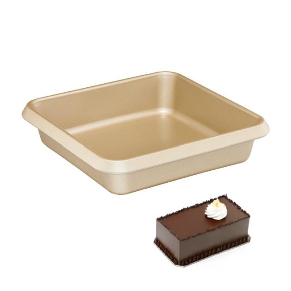 AMBITION ROYAL Blacha do pieczenia 23 x 23 cm / złota / kwadratowa