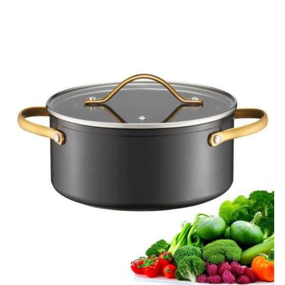 AMBITION ROYAL Garnek z pokrywką 24 cm / 4,6 l / aluminium / z powłoką Qualum Basic