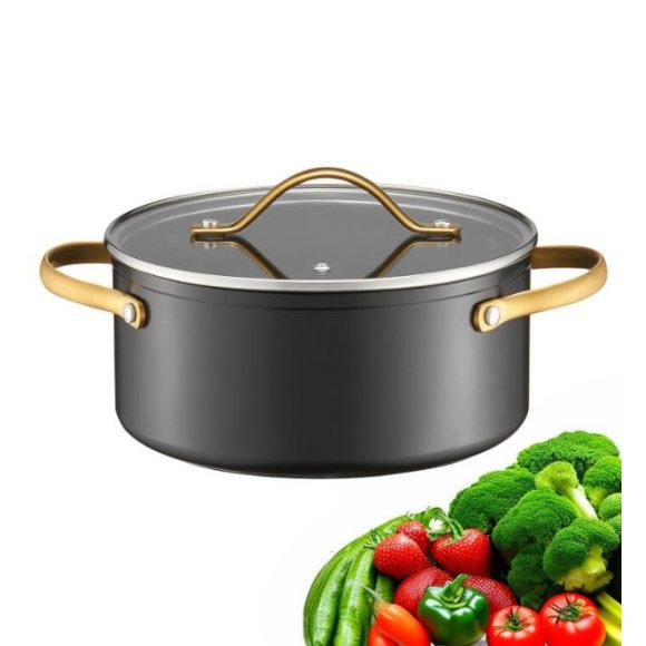 AMBITION ROYAL Garnek z pokrywką 28 cm / 7,5 l / aluminium / z powłoką Qualum Basic