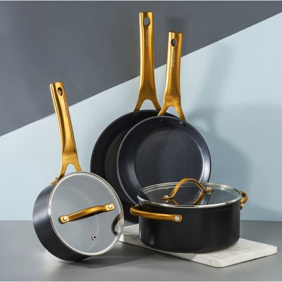 AMBITION ROYAL Garnek z pokrywką 28 cm / 7,5 l / aluminium / z powłoką Qualum Basic