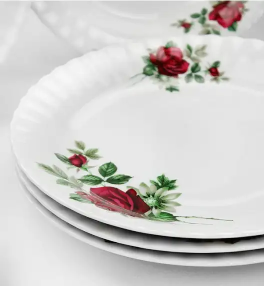 WYPRZEDAŻ! CHODZIEŻ IWONA B826 Komplet 12 talerzy dla 4 osób / porcelana