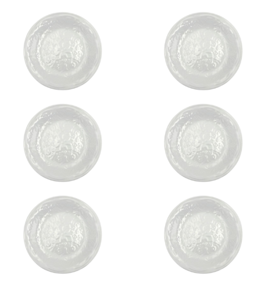 LUBIANA ORIENTAL | BIAŁY | Talerz deserowy 21 cm x 6 SZT. | porcelana luz 