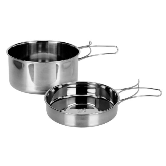 REDCLIFFS Zestaw do zapiekania / garnki turystyczne / 2 szt. / stal nierdzewna