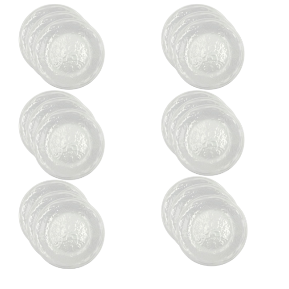LUBIANA ORIENTAL | BIAŁY | Talerz obiadowy 25 cm - 18 SZT. | porcelana luz 