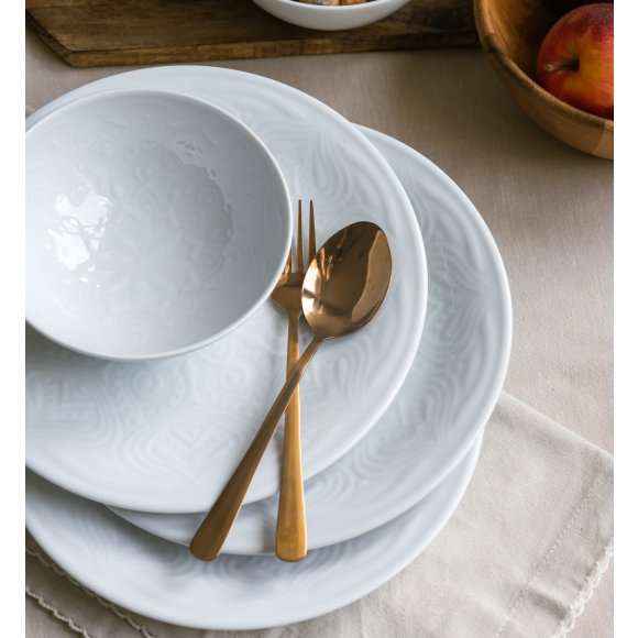 LUBIANA ORIENTAL | BIAŁY | Serwis obiadowy 6/18 el | porcelana