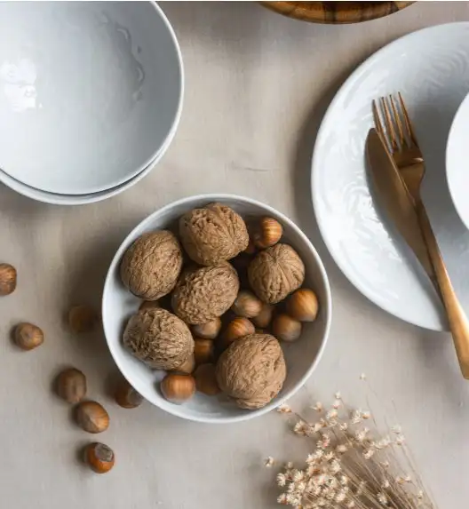 LUBIANA ORIENTAL | BIAŁY | Serwis obiadowy 18/54 el | porcelana