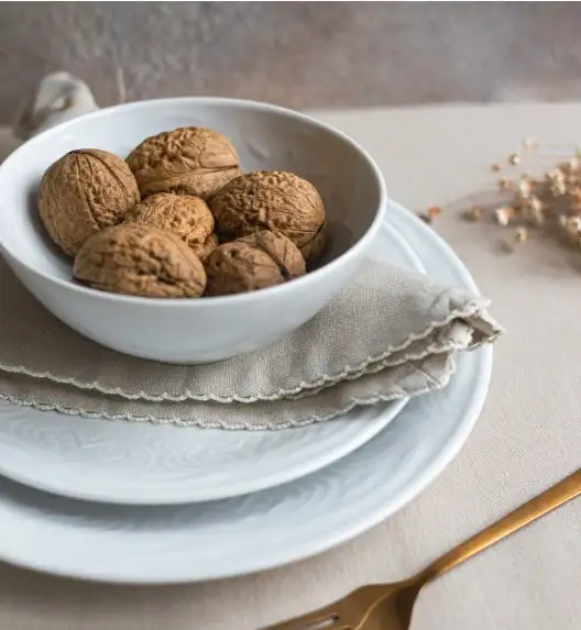 LUBIANA ORIENTAL | BIAŁY | Serwis obiadowy z półmisem 6/19 el  | porcelana