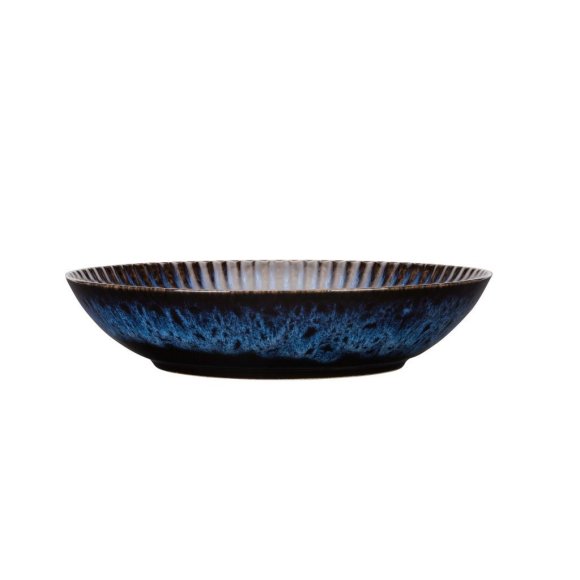 LUBIANA STONEWARE CERAMIKA / COSMOS / 18x Talerz głęboki 22 cm / odcień niebieskiego