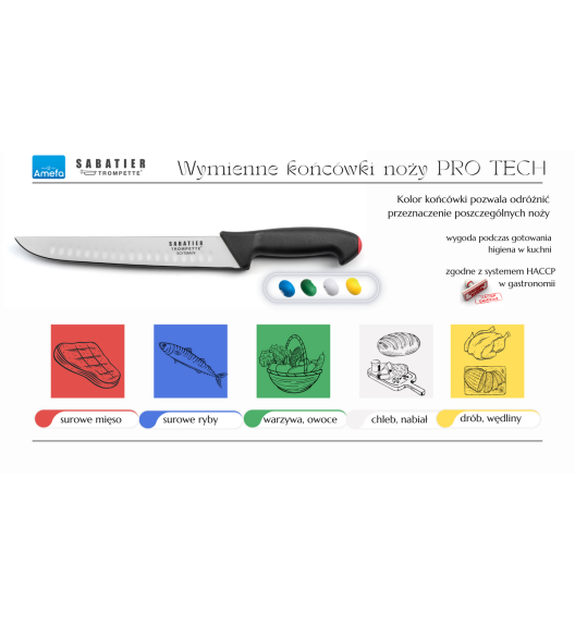 WYPRZEDAŻ! AMEFA PRO TECH Nóż uniwersalny 13 cm /  stal nierdzewna / na zawieszce