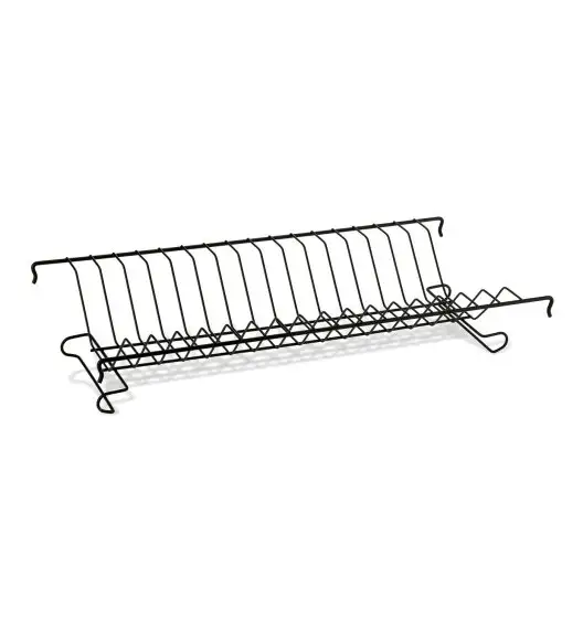 TADAR NOVA Dwupoziomowa suszarka do naczyń z 2 tacami i ociekaczem + uchwyt na deskę 53 x 33 x 24 cm / czarna