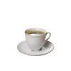 WYPRZEDAŻ! ĆMIELÓW ROCOCO 3604 ZŁOTA LINIA Komplet 2 spodków do filiżanek / porcelana