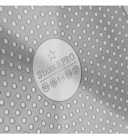 STARKE PRO DOUBLE Patelnia 28 cm z pokrywką / dwa uchwyty / non-stick / indukcja