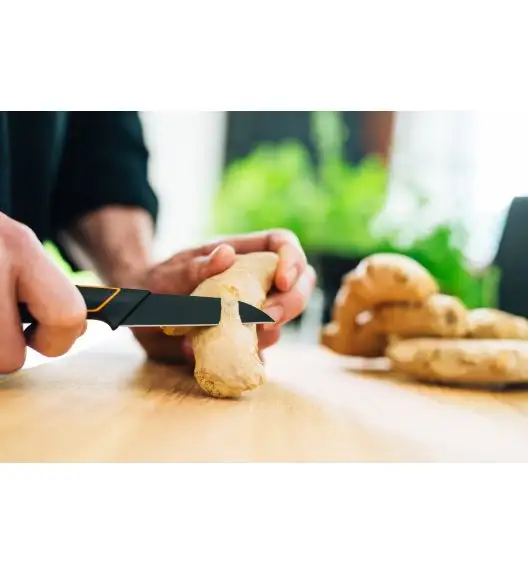 FISKARS EDGE Komplet 7 noży kuchennych + drewniany blok do szuflady 