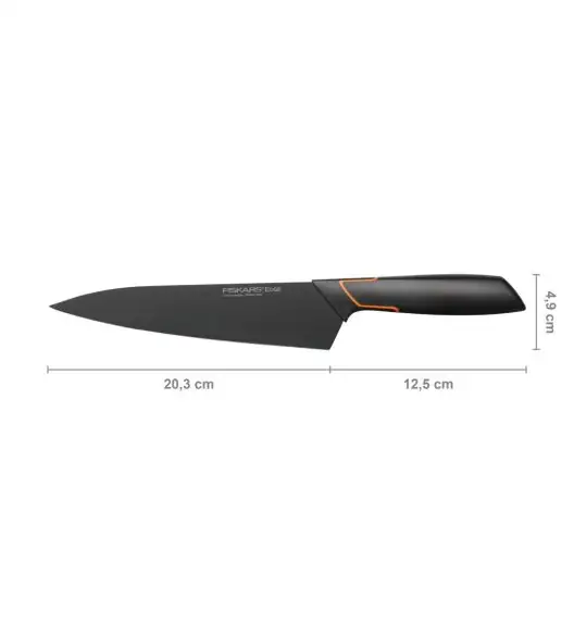 FISKARS EDGE Komplet 7 noży kuchennych + drewniany blok do szuflady 