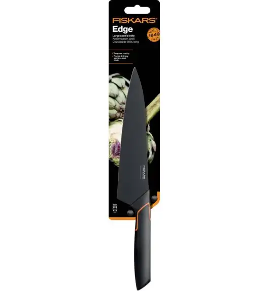 FISKARS EDGE Komplet 7 noży kuchennych + drewniany blok do szuflady 