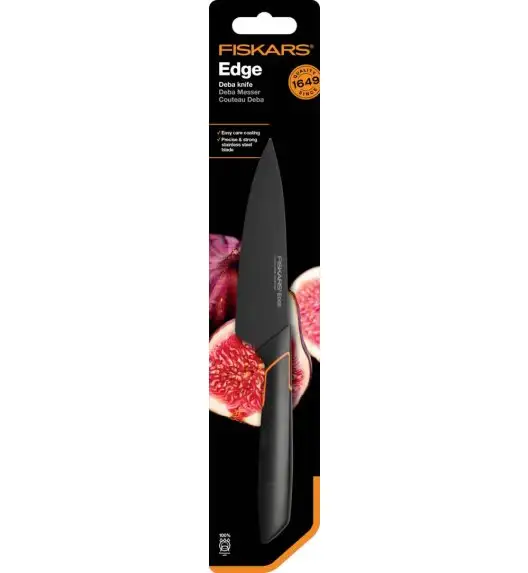 FISKARS EDGE Komplet 7 noży kuchennych + drewniany blok do szuflady 