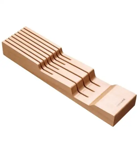 FISKARS EDGE Komplet 7 noży kuchennych + drewniany blok do szuflady 