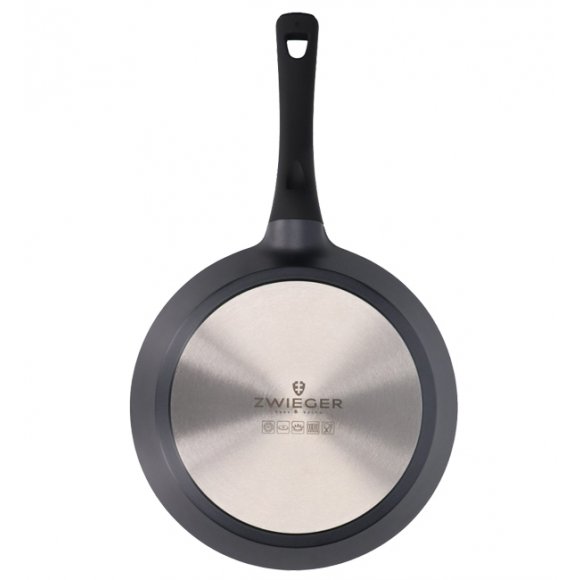 ZWIEGER BLACK STONE Zestaw garnków z pokrywkami 20, 24, 28 cm + Rondel 16 cm + Patelnie 20, 24, 28 cm + Brytfanna 33 cm