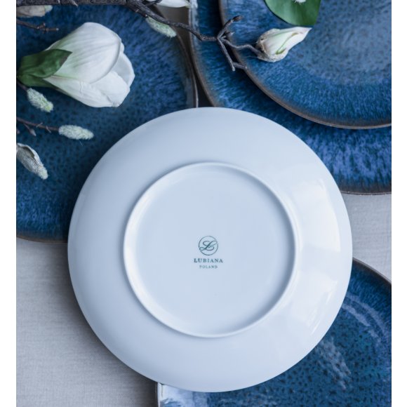LUBIANA BOSS KERAJET COSMOS Serwis obiadowy 6/18 el | 9154 / 631 | niebieski