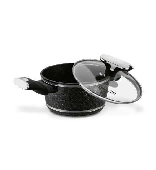 STARKE PRO CELEBRITY MARBLE Zestaw garnków 10 el z pokrywkami / non-stick / indukcja