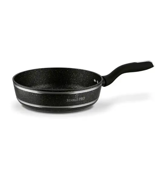 STARKE PRO CELEBRITY MARBLE Patelnia głęboka 24 cm + pokrywka / non-stick / indukcja