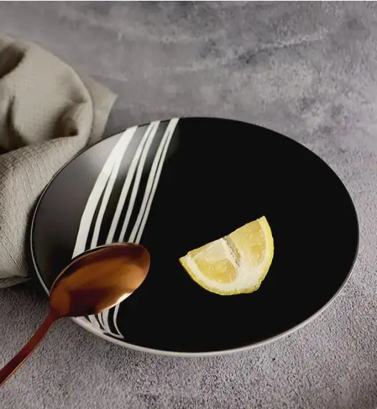 WYPRZEDAŻ! WATERSIDE MILAN Komplet 8 talerzy dla 4 osób / porcelana