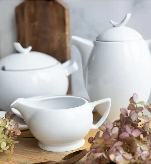 LUBIANA BOSS BIAŁY Serwis obiadowo - kawowy 75 el / 12 osób 