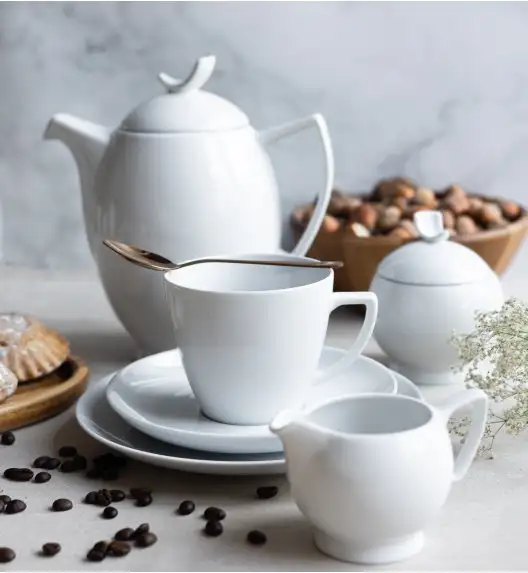 LUBIANA BOSS BIAŁY Serwis obiadowo - kawowy 91 el / 12 osób 