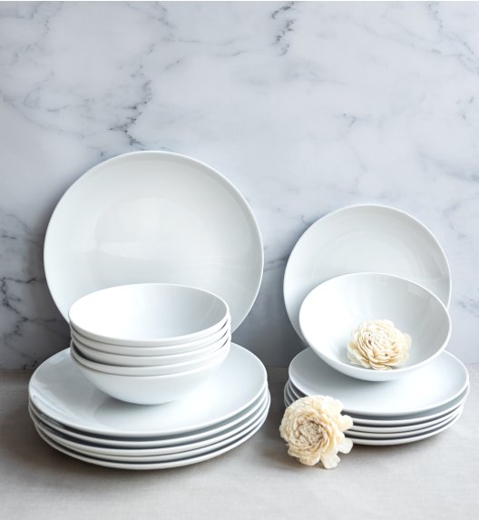 LUBIANA BOSS BIAŁY Serwis obiadowy 72 el / 18 osób 