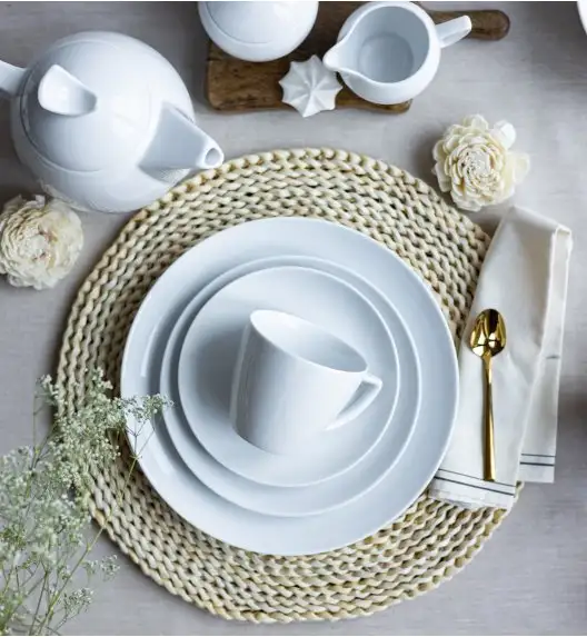 LUBIANA BOSS BIAŁY Serwis obiadowo - kawowy 94 el / 18 osób 