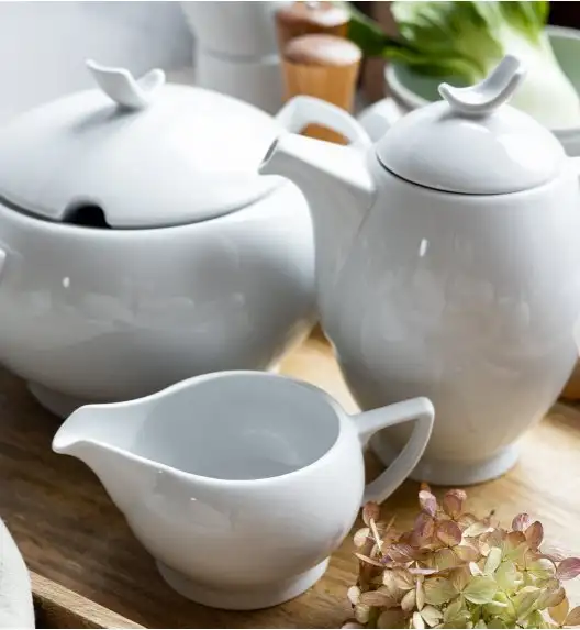 LUBIANA BOSS BIAŁY Serwis obiadowo - kawowy 97 el / 18 osób 