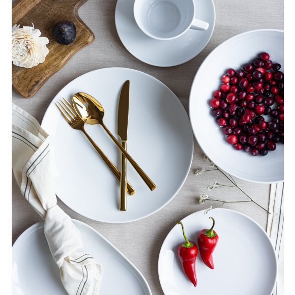 LUBIANA BOSS BIAŁY Serwis obiadowo - kawowy 130 el / 18 osób 