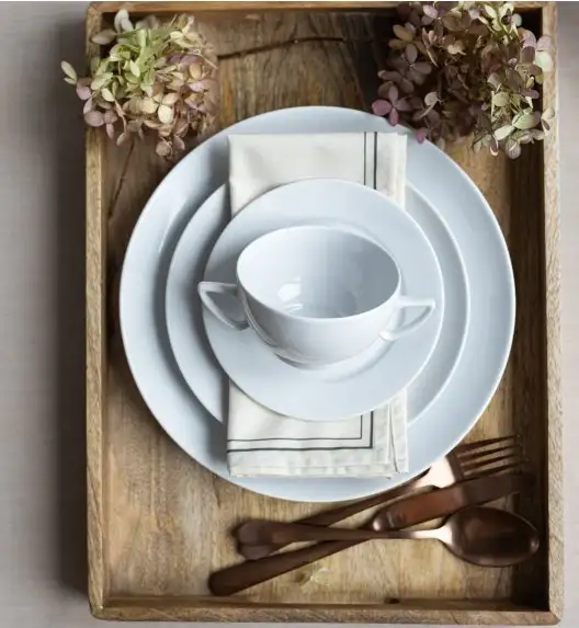 LUBIANA BOSS BIAŁY Serwis obiadowo - kawowy 148 el / 18 osób 