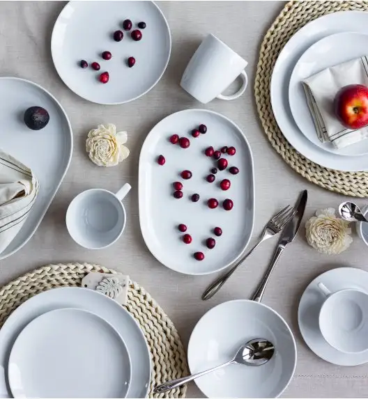 LUBIANA BOSS BIAŁY Serwis obiadowo - kawowy 151 el / 18 osób 