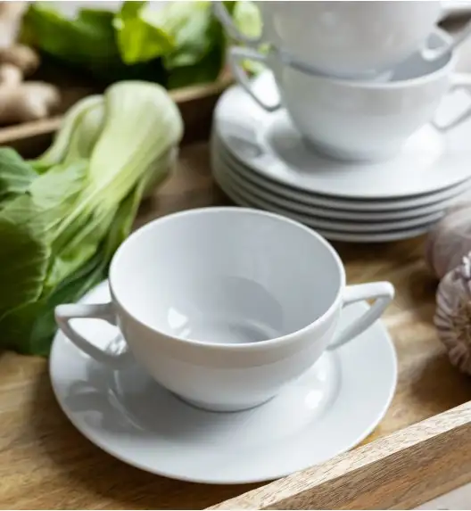 LUBIANA BOSS BIAŁY Serwis obiadowo - kawowy 128 el / 24 osoby 