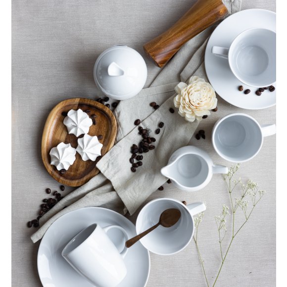 LUBIANA BOSS BIAŁY Serwis obiadowo - kawowy 134 el / 24 osoby 