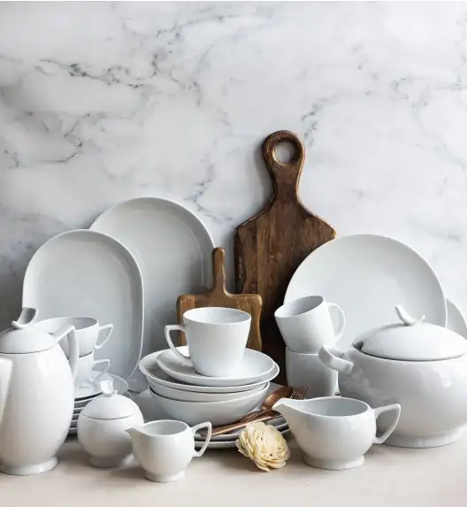 LUBIANA BOSS BIAŁY Serwis obiadowo - kawowy 206 el / 24 osób 