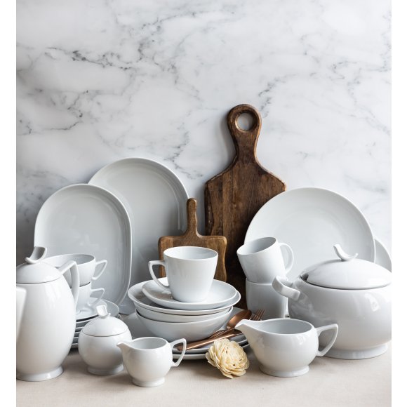 LUBIANA BOSS BIAŁY Serwis obiadowo - kawowy 206 el / 24 osób 