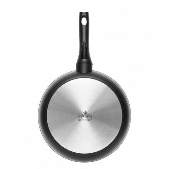 GERLACH GRANITEX Patelnia grillowa 28 cm okrągła z powłoką ceramiczną  ILAG Xera Dur 2® 28 cm / aluminium