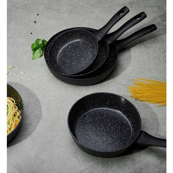 GERLACH GRANITEX Patelnia grillowa 28 cm okrągła z powłoką ceramiczną  ILAG Xera Dur 2® 28 cm / aluminium