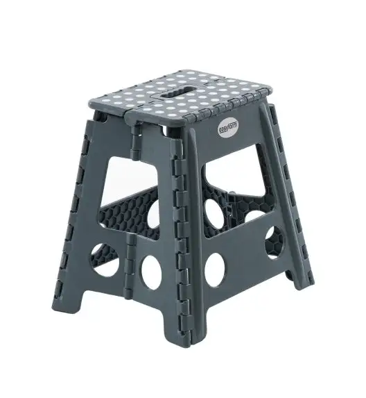 EASYFORM Stołek / Taboret składany antypoślizgowy 39 cm / szary / tworzywo sztuczne