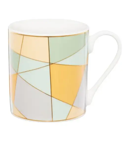 AMBITION GEOMETRIC PASTEL Kubek 380 ml / romby / porcelana