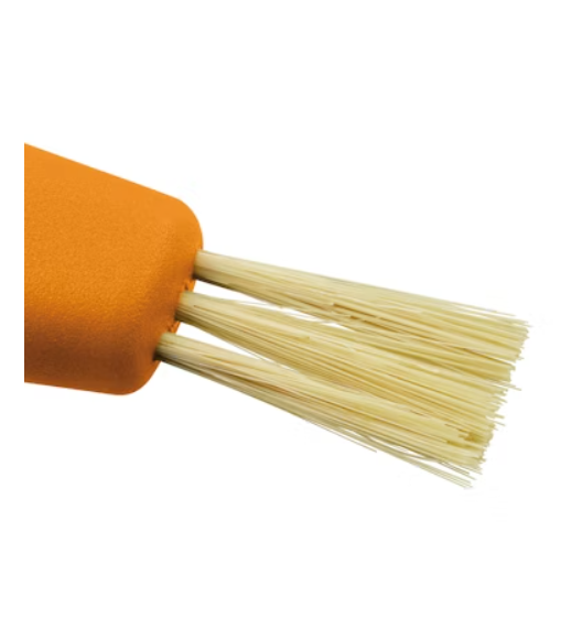 FISKARS 1075043 Nóż do grzybów 21 cm ze szczoteczką | pomarańczowy | stal nierdzewna 