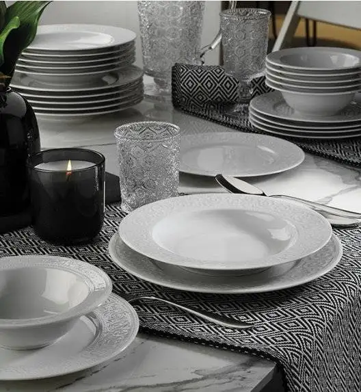 WYPRZRDAŻ! KUTAHYA ACELYA Komplet 2 półmisków 24 cm + 1 półmisek 28 cm / porcelana