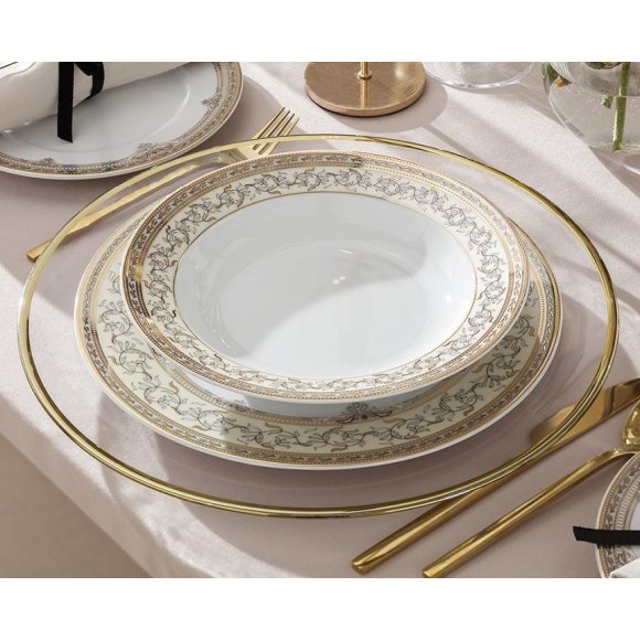 WYPRZEDAŻ! ĆMIELÓW MARGARET G670 ARABELLA Komplet 2 talerzy dla 1 osoby / porcelana
