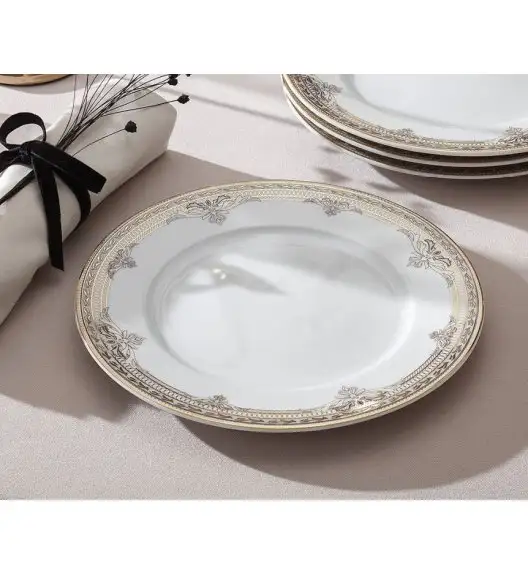 WYPRZEDAŻ! ĆMIELÓW MARGARET G670 ARABELLA Komplet 2 talerzy dla 1 osoby / porcelana