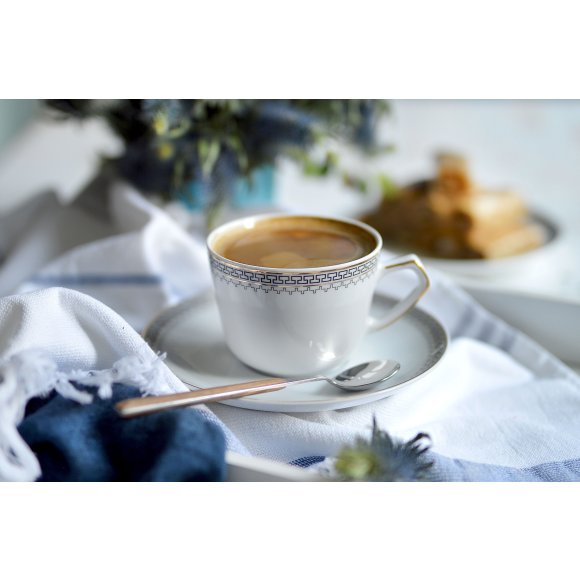 WYPRZEDAŻ! ĆMIELÓW PUŁASKI 8051 GRECKA DROGA Spodek 15,7 cm do filiżanki / porcelana
