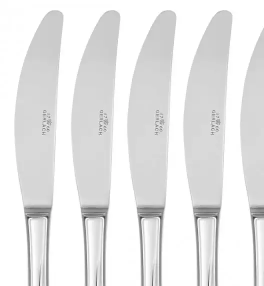 GERLACH Celestia Sztućce 18x nóż obiadowy LUZ / połysk