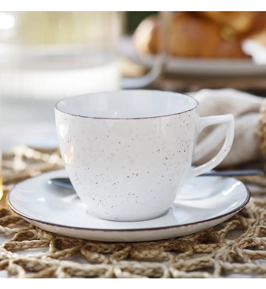 WYPRZEDAŻ! CHODZIEŻ CITY CT00 ŻYWIOŁY Komplet 6 spodków 15,7 cm do filiżanek / CHŁODNY POWIEW / porcelana
